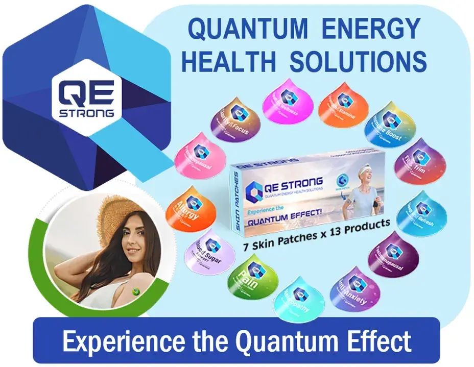 Support your body’s natural balance with QE Strong patches that harness quantum energy to promote healing, relieve discomfort, and help you feel your best every day.Use promo code HISGLORY for an exclusive discount!