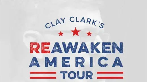 Inspire your faith and freedom at the ReAwaken America Tour led by Clay Clark. Join a nationwide movement of truth, prayer, and patriotism. Use promo code HISGLORY today!Use promo code HISGLORY!