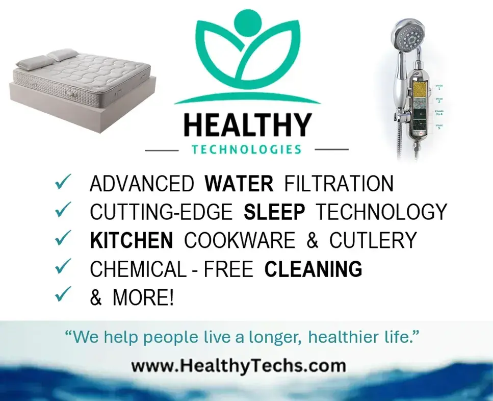 Healthy Technologies curates premium products to support cleaner living and overall wellness. From advanced water filtration and air purification to grounding technology and chemical-free solutions, each product is chosen for quality, safety, and effectiveness. Designed to enhance your environment and support your health journey, we help you live better every day. Mention HIS GLORY at checkout.