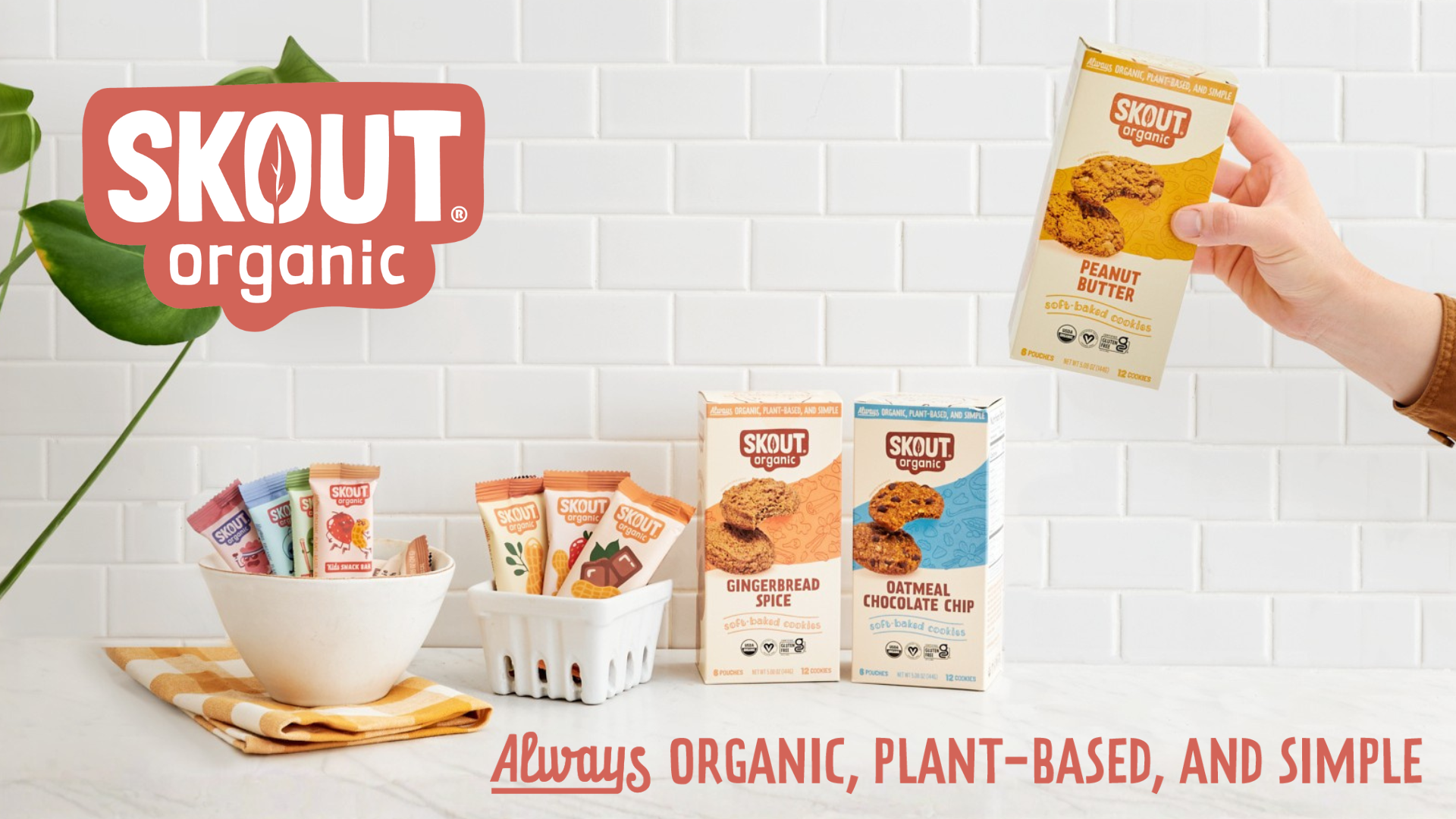 Start your organic snacking adventure. Soft baked cookies, protein bars, kids snack bars.Skout Organic creates snacks that you can feel good about enjoying and sharing with your family and friends. We believe that developing healthy eating habits starts at a young age and lasts a lifetime, which is why we make delicious better-for-you snacks for both kids and adults.