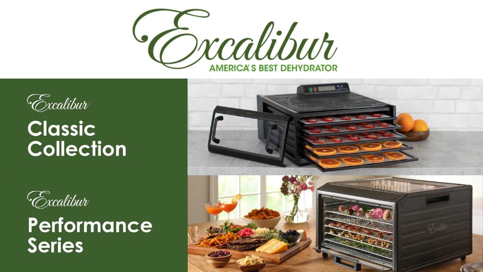 Americas best dehydrators! Excalibur dehydrators are the ultimate food preservation system. Make your own healthy dehydrated snacks at home.