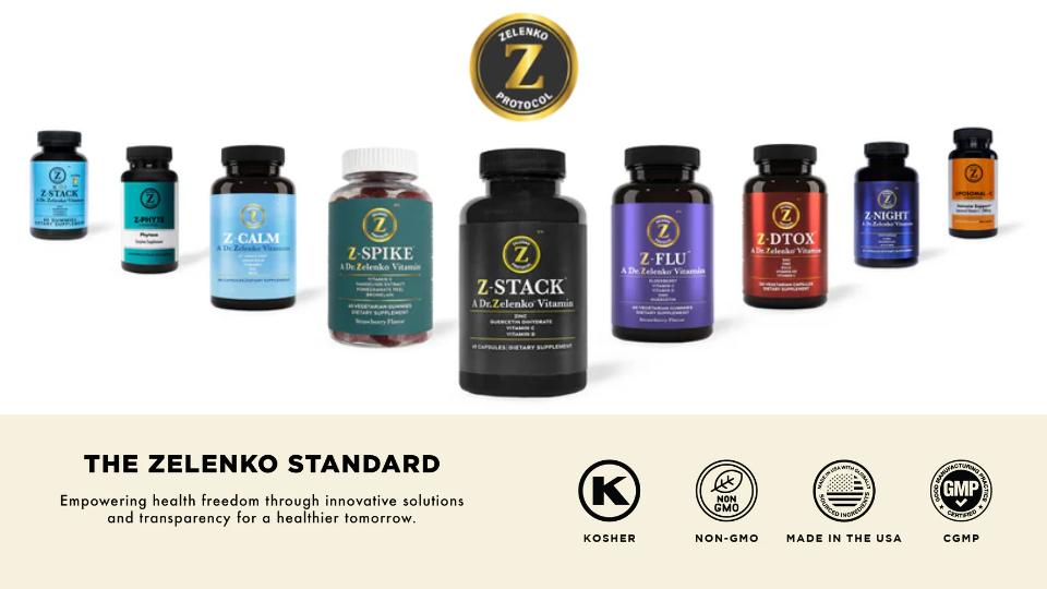 Trusted immune support by Dr. Vladimir Zelenko for everyday defense. His thoughtfully formulated supplements are designed for real-life health support, helping you stay resilient year-round. The Zelenko Standard ensures quality with kosher, non-GMO formulas made in the USA in cGMP-certified facilities. Enjoy free shipping across the USA.