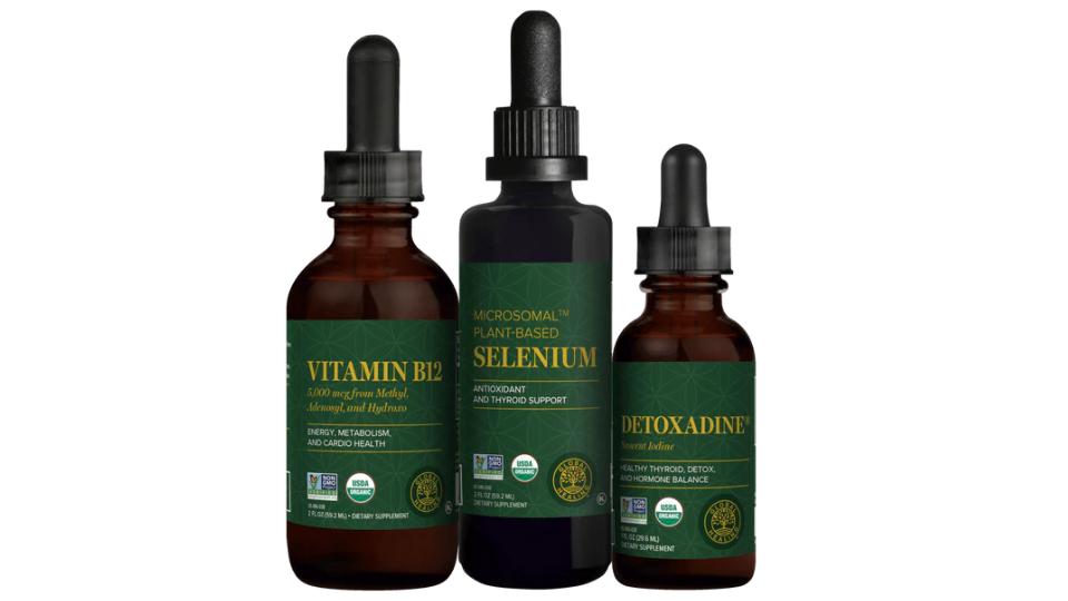 Support your metabolism with specialized thyroid nutrition. When your thyroid is out of balance, it can impact energy, mood, and weight. The Thyroid Health Bundle provides a complete 60-day plan with essential nutrients like vitamin B12, selenium, and iodine to support normal thyroid function, promote hormone balance, and help you feel more energized and focused every day.