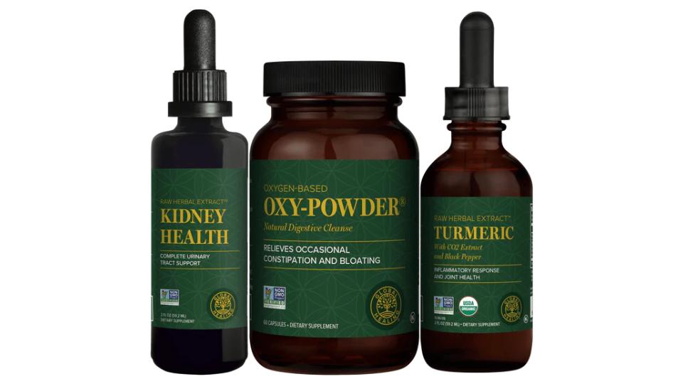Support your kidney health in just 4 days with a targeted cleansing approach. The Kidney Support Bundle is designed to help flush toxins and support optimal function with plant-based kidney support, Oxy-Powder®, and turmeric for antioxidant benefits. Promote natural detox and overall wellness with this essential protocol—plus enjoy a free support session to guide your journey.