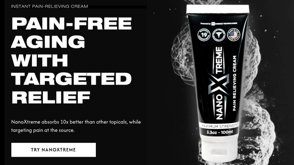 NanoXtreme is a revolutionary topical pain cream that uses a nano-delivery system that shrinks powerful, natural ingredients down to the nanoscale — penetrating all seven layers of your skin and targeting your pain at the source.&nbsp;Use promo code HIS GLORY to save 10% off your entire order!!