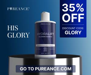 Hydralift contains wheat protein that strengthens your hair follicles from deep within. Try HydraLift Volumizing Shampoo risk-free and save 35% with discount code GLORY.